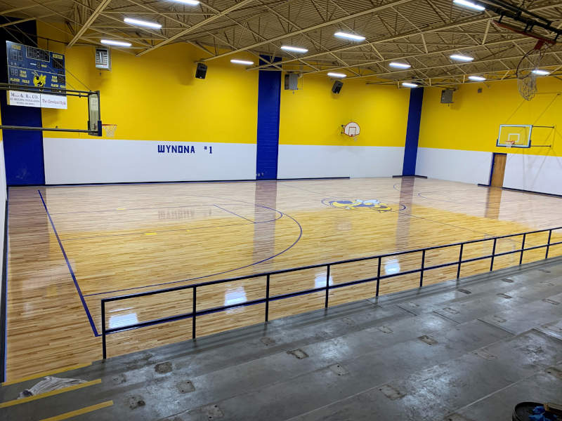 Wynona Public Schools Gym Floor
